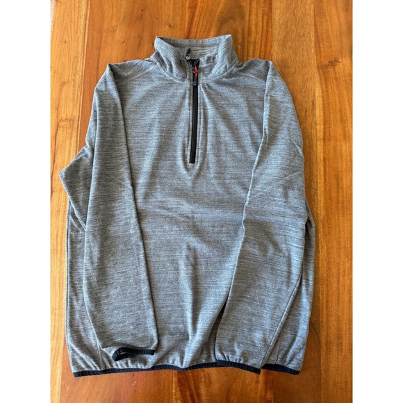 Avalanche 1/4 zip Soft fleece pullover, Gray, Size M - Picture 1 of 4